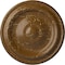Ekena Millwork Maria Ceiling Medallion (Fits Canopies up to 1 3/4"), 9 5/8"OD x 1 1/8"P, Smokey Topaz Crackle CM09MASTC - alternate 1